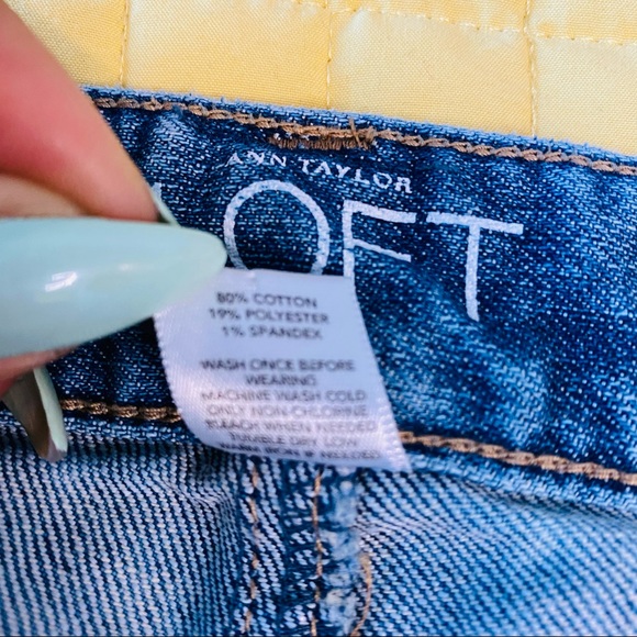 Ann Taylor Modern Slim Denim Jeans 12 - Picture 7 of 8